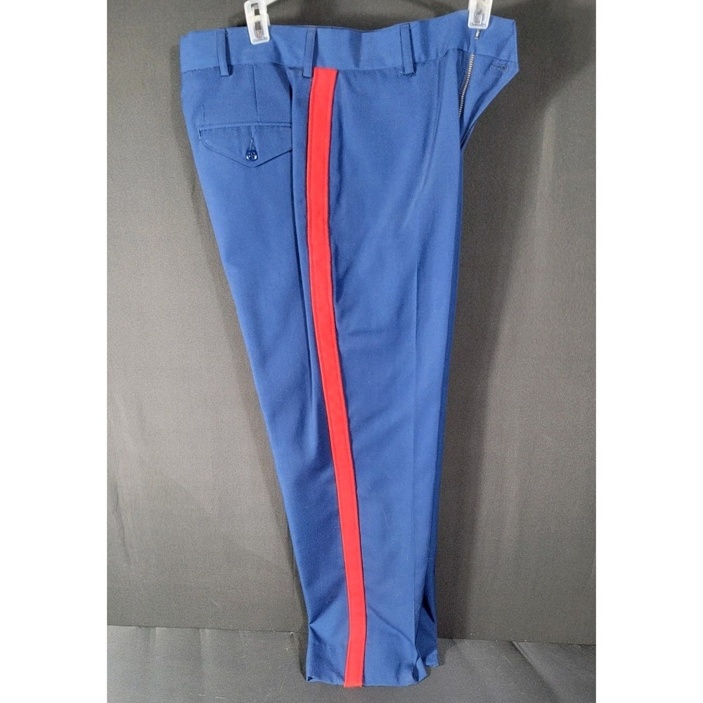 USMC Marine Corps Blood Strip SNCO Dress Blue Pants Trousers Size 33S